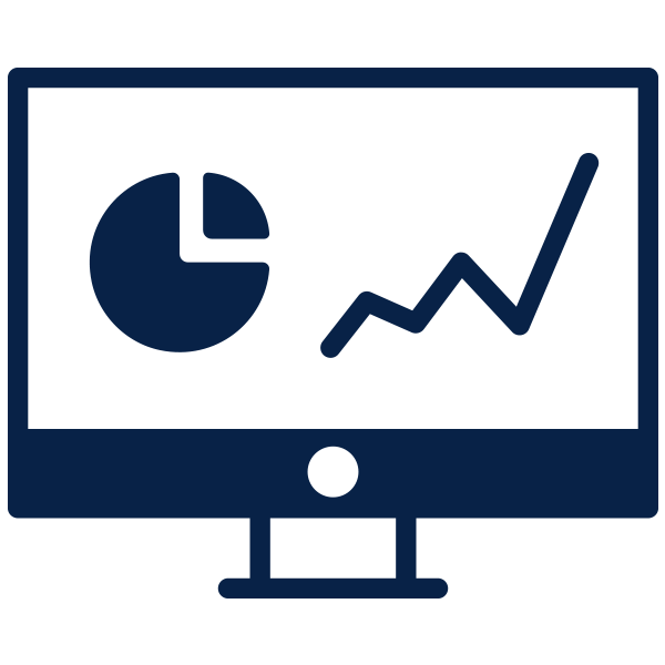 Outline of charts on computer