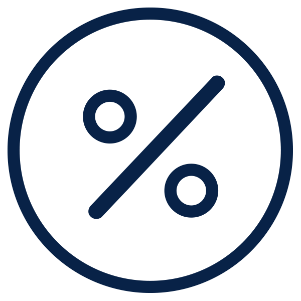 Percent sign outline